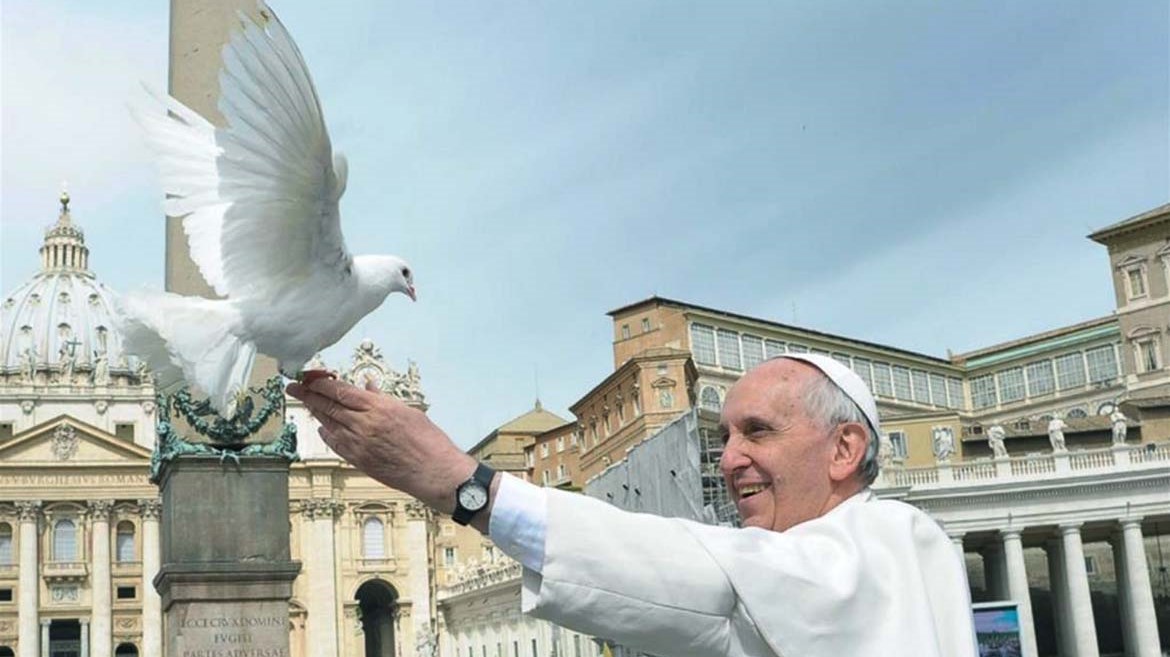 "Nessuno può salvarsi da solo". papa Francesco messio di pace 2023
