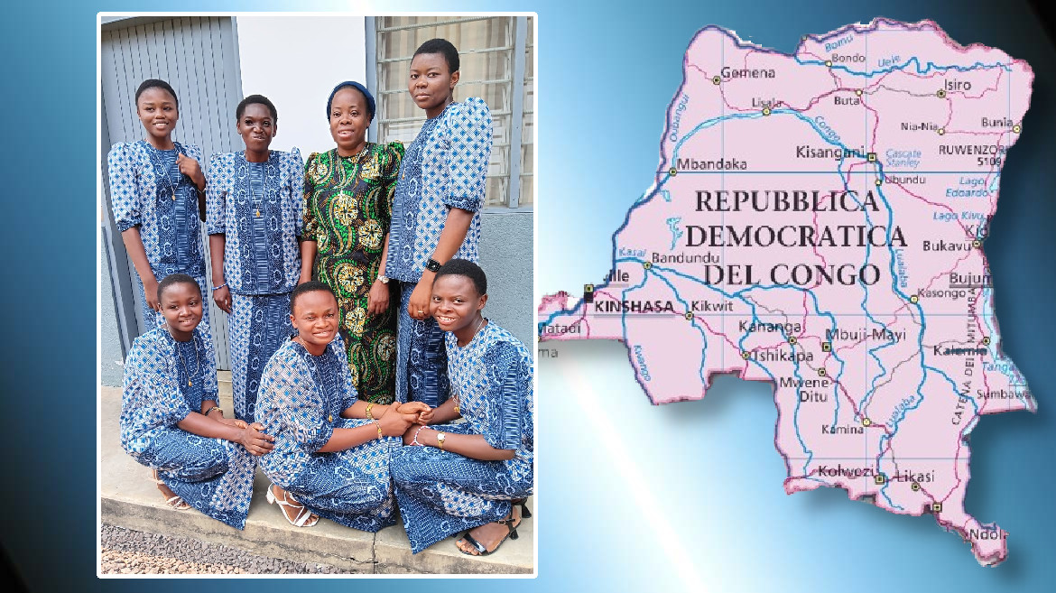 Sei nuove postulanti nella Rep. Dem. del Congo - Suore di S. Giuseppe di Cuneo
