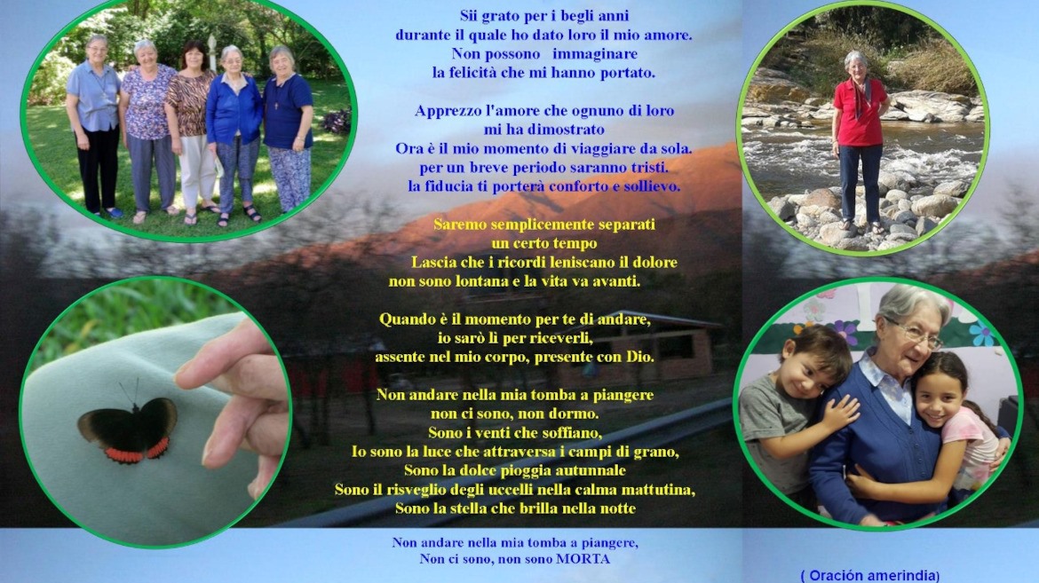In memoria di suor Ladi Altamirano - Bosques - Argentina