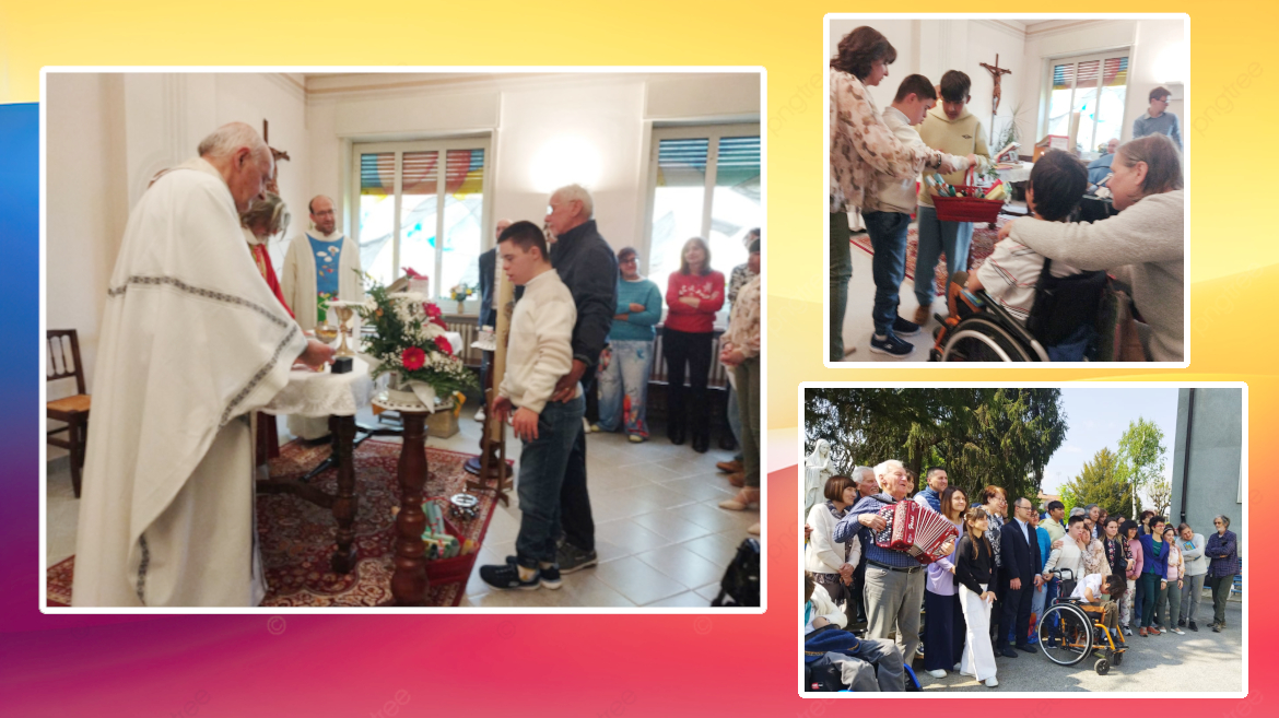 Comunità di Stella Mattutina: celebrazione della Cresima di un ragazzo disabile. 