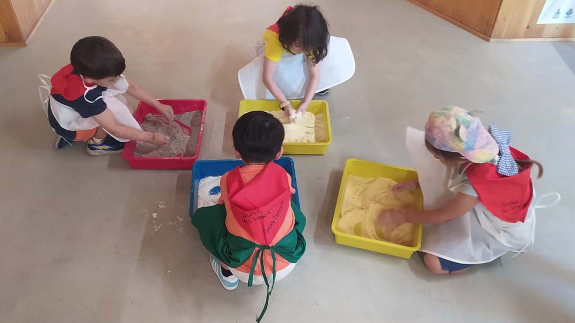 Il laboratorio del pane in cui sono stati protagonisti i bambini