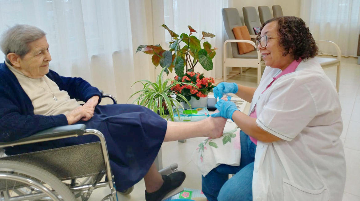 La missione di suor Rosane Corrêa con le suore inferme Teixeira