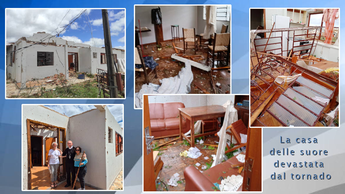 Tornado a Rio Bonito, distrutta la casa delle Suore